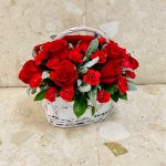 Red Desire Flower Basket